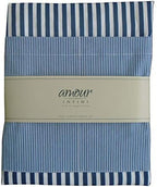 AMOUR INFINI Cotton Aprons for Women with Pockets Adjustable Strap and Waist Ties Washable Printed Aprons for Baking, Cooking, Gardening (27.5 x 33 Inches - Blue)