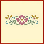 Rosemaling Patterns 24, 26, 27, 29 and 30 Stencils - Set of 5 Motifs - 4" x 1.5" each - Rose-painting - Scandinavian decorative folk painting - Mylar plastic stencil - The Artful Stencil