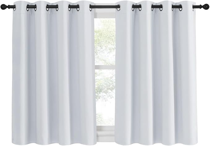 NICETOWN Greyish White Room Darkening Curtain by NICETOWN