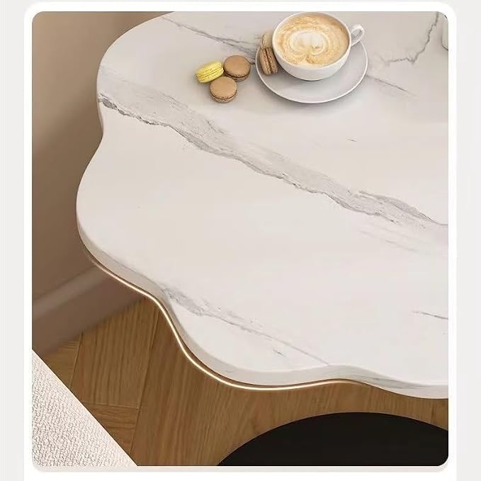 GUERNSEY End Table Nordic-Style Light Luxury Side Table Minimalist Bedside - Image 4