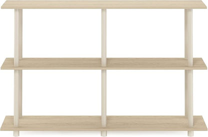 Furinno Turn-N-Tube No Tools 3-Tier Rectangle Side Display Rack, Bauhaus - Image 7