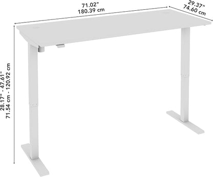Bush Business Furniture 72-inch Electric Height Adjustable Standing Desk - Image 2