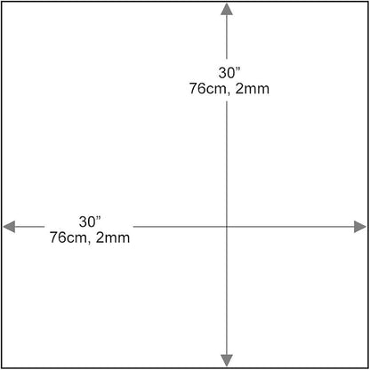 Dulles Glass 30 inch Square Glass Table Top - Image 3