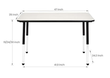 Amazon Basics Adjustable Height Rectangular Classroom Activity Table, Writing - Image 3