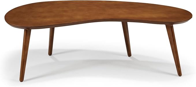 Mid Century Modern Abstract Shaped Coffee Table/Solid Wood/White Finish - Image 6