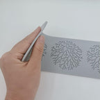 Silicone Lace Mold, Wedding Cake Lace Mat, Coral Cake Decorating Mold Flower Fondant Impression Mats for Edible Lace Fondant Mold, Sugar-Lace Cupcake Mat Tools (B_10.6x5.4x0.12inch)