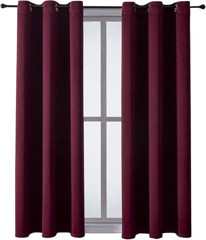 ChrisDowa Blackout Curtains for Bedroom and Living Room 63 Inches Long | 2 - Image 7