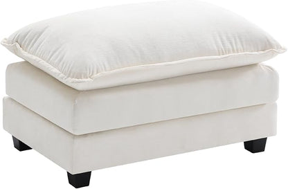 Ihanherry Ottoman for Modular Sectional Cloud Sofa, Chenille Deep Seat Couch - Image 3