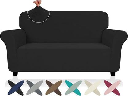 ZNSAYOTX Super Stretch Loveseat Covers, New Striped Love Seat Slipcover - Image 7