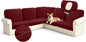 Arfntevss Velvet Sectional Couch Covers L Shape Couch Cushion Covers Slipcovers by Arfntevss