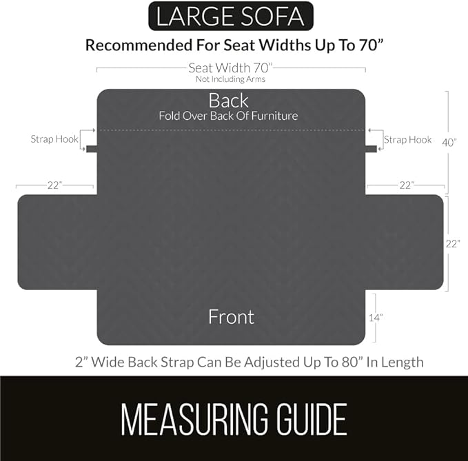 Sofa Shield Couch Slip Covers for Dogs, Reversible Furniture Protector - Image 6