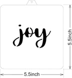 Cookie Cutter and Stencil Set Bundle cookie stencil and cutter kit Joy Hand Lettering Plaque - Cookie Cutter and stencil (Joy)