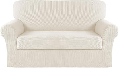 Turquoize Stretch Sofa Slipcover 2 Pieces Sofa Cover Couch Cover by Turquoize