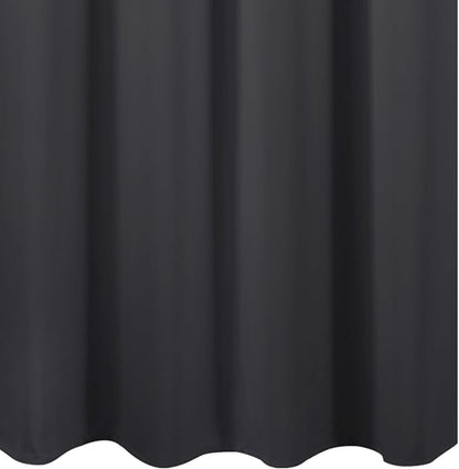 Blackout Curtains 66 x 95 inch/Dark Grey Curtains Set of 2 Panels/Thermal - Image 8