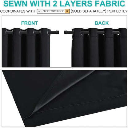 NICETOWN Extra Long Truly Blackout Drapes - Image 4
