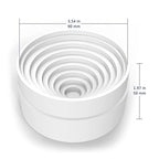 Labasics Plastic Flask Stand, Stackable Polypropylene Round Bottom Flask Stand Flask Holder for Round Bottom Flasks up to 5 L, 90 mm