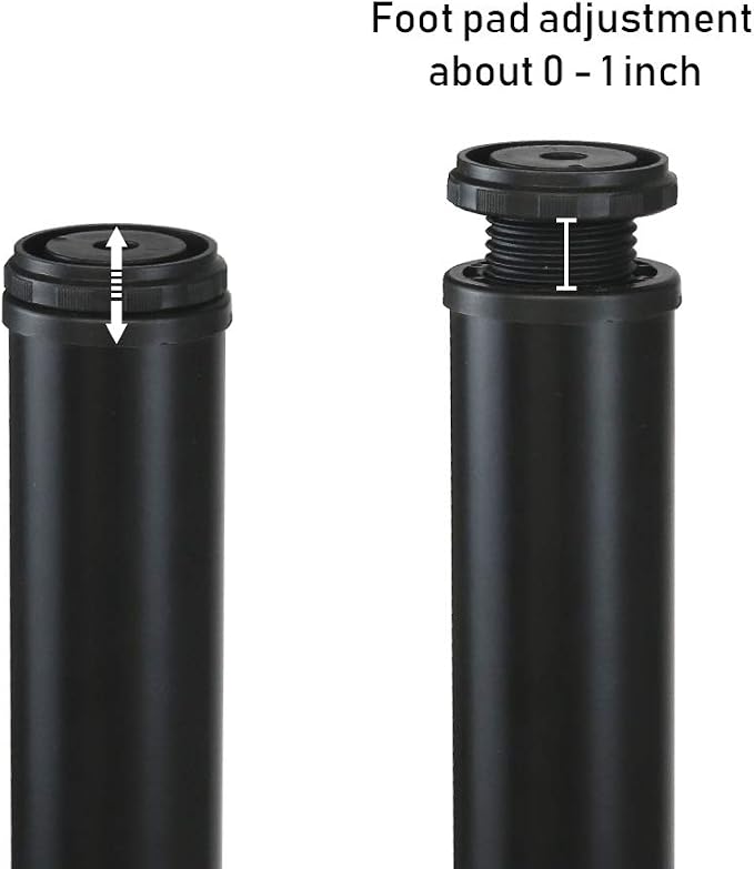 QLLY 8 Inch Adjustable Metal Coffee Table Legs, Heavy Duty Round Furniture Legs - Image 3