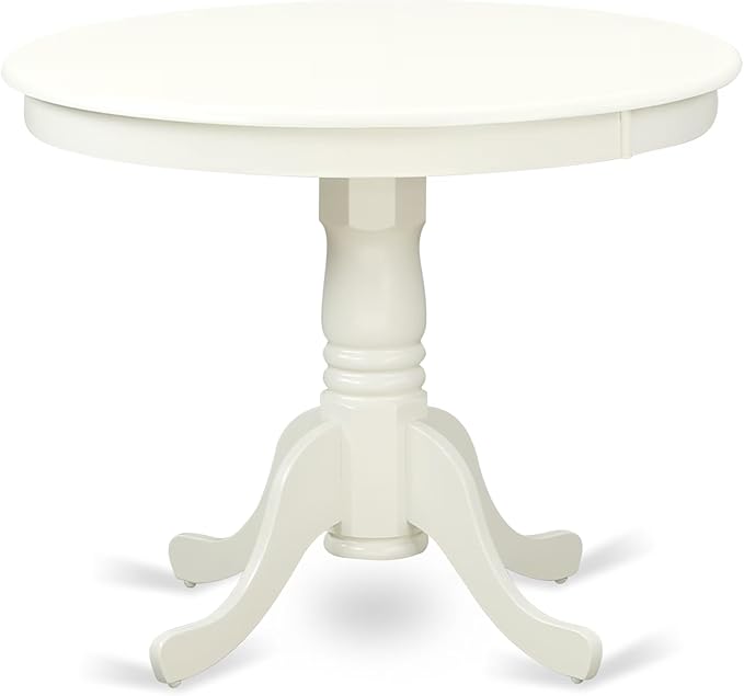 East West Furniture ANVA5-LWH-W 5 Piece Kitchen Table Set - Image 3
