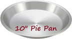 AME D'ESSENCE (1PC-10) Aluminum Pie Pan Commercial Grade Round Pie Plate Size 10" x 1mm Thick
