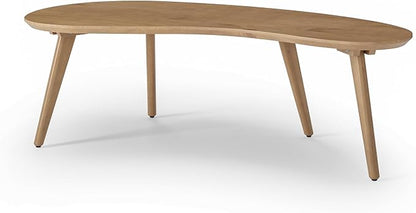 Camaflexi Mid Century Modern Abstract Shaped Coffee Table/Wood/Light Oak Finish by Camaflexi