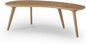 Camaflexi Mid Century Modern Abstract Shaped Coffee Table/Wood/Light Oak Finish by Camaflexi