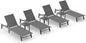 Ciokea Foldable Outdoor Lounge Chair Set of 4 by CIOKEA
