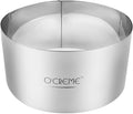 O'Creme Cake Ring Sturdy Stainless Steel Round Mousse Cake Ring Mold for Baking, Dessert Cake Decorating Pastry Rings 6 Inch Diameter x 3 Inch High