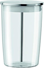 WUYAN Glass Milk Container, Clear.Glass milk storage container is perfect for use with the Jura Automatic Coffee Centers.