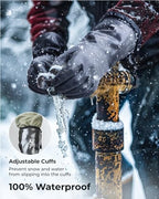 toolant Waterproof Winter Gloves with Grip, Balaena Freezer Gloves for Light Duty Work & Outdoor Adventure, Hiking, Farming, Washing, Ice Fishing, Large