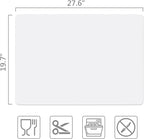 Gartful Non Slip Silicone Mat - 27.6 x 19.7 inches, Thick Transparent Mat for Baby, Crafts, Jewelry, Countertop Protection
