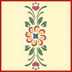 Rosemaling Pattern 3 & 4 Mini Stencils - Reusable Mylar Templates for DIY Crafts, Wood Signs, Walls & Fabric - Nordic Folk Art Painting & Scandinavian Designs - The Artful Stencil