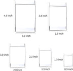 5Pcs Rectangle Cookie Cutter Set, Stainless Steel Biscuit Baking Molds Fondant Cake Cookie Cutter Rectangle Shaped Cutter