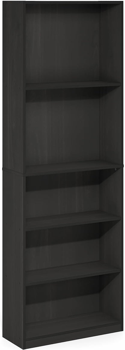 Furinno Jaya Book Shelf, 5-Tier Tall Book Shelf, Bookcase - Image 6