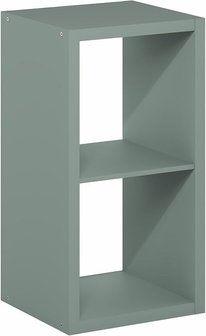 Furinno Cubicle Book Shelf, 2-Cube Bookshelf, Extra Thick Frame Horizontally & - Image 8