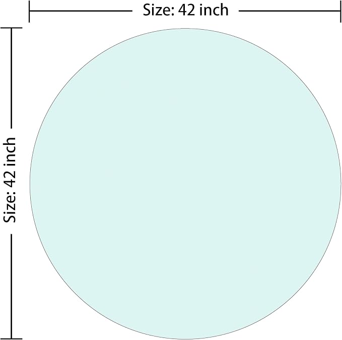 42" Round Tempered Glass Table Top - Image 3