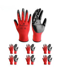 I9 Essentials 6 Pairs - Medium PU-Coated Seamless Work Gloves Lightweight Safety Gloves with Grip - Gardening, Construction, Woodworking