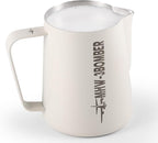 MHW-3BOMBER Milk Frothing Pitcher, 20oz/600ml Milk Frother Cup for Barista, SUS304 Stainless Steel Espresso Steaming Pitchers for Latte Art/Cappuccino/Coffee/Milk, P3013W-OS