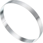HARFINGTON Round Cake Ring 6.69 x 1 Inch Seamless Stainless Steel Pastry Mousse Dessert Ring Mirror Coating for Baking Cooking English Muffins Crumpet Making Tool