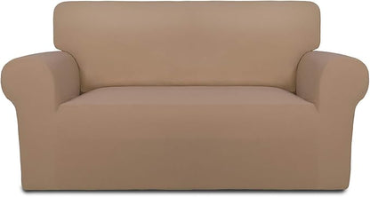 PureFit Stretch Loveseat Covers Fleece Couch Covers by PureFit