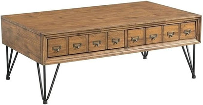 Pemberly Row Transitional Tanner 3PC Occasional Table Set, Light Walnut Finish by PEMBERLYROW