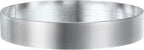 HARFINGTON Round Cake Ring 4.33 x 1 Inch Seamless Stainless Steel Pastry Mousse Dessert Ring Mirror Coating for Baking Cooking English Muffins Crumpet Making Tool
