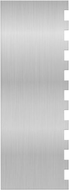 8.7 Inche Stainless Steel Cake Scraper，Double Sided Patterned Edge Stripe Edge Smoother Scraper Cake Decorating，Cake Decorating Comb Cake Scraper (1, 1-1)