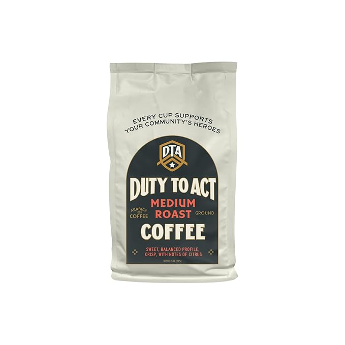 Duty to Act Medium Roast Ground Coffee, 2 lbs (Pack of 3)