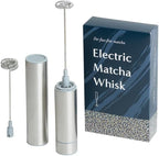 Naoki Matcha Electric Matcha Whisk and Milk Frother with Single and Double Frother Head Set - Barista Style Preparation for Matcha Green Tea & Lattes