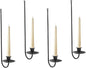 Batoslee Black Wall Candle Holder Set of 4, Stylish Metal Wall Mount Candle by Batoslee
