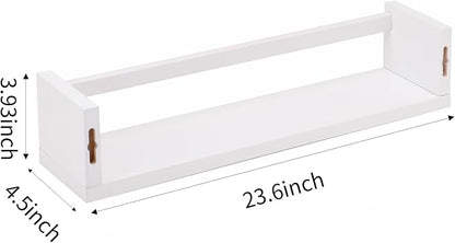 Fixwal Nursery Book Shelves, 23.6 Inch Floating Bookshelf - Image 3