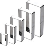 5Pcs Rectangle Cookie Cutter Set, Stainless Steel Biscuit Baking Molds Fondant Cake Cookie Cutter Rectangle Shaped Cutter