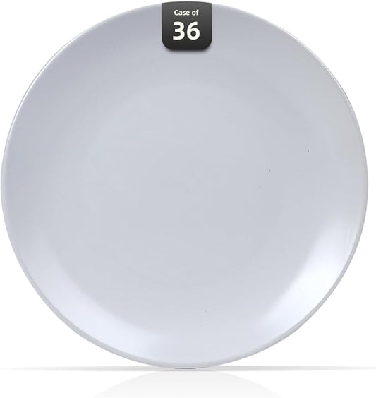 Stoneware Coupe Commercial Grade Dinnerware (Matte White, Plate 7.25")