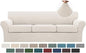 Turquoize 4 Piece Sofa Covers for 3 Cushion Couch Sofa Slipcover Soft Couch by Turquoize
