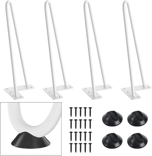 SMARTSTANDARD 12 Inch Heavy Duty Hairpin Furniture Legs, Metal Home DIY Projects by SMARTSTANDARD
